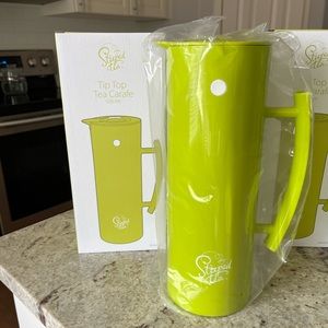 New Retired Sipology Steeped Tea Coffee Carafe with Inner Glass Thermos Sublime